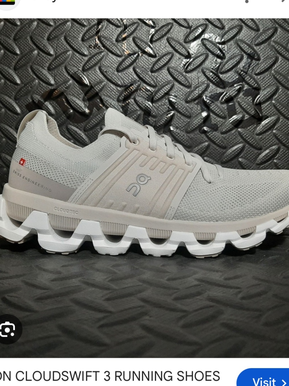 ON CLOUDSWIFT 3 RUNNING SHOES PEARL FOG